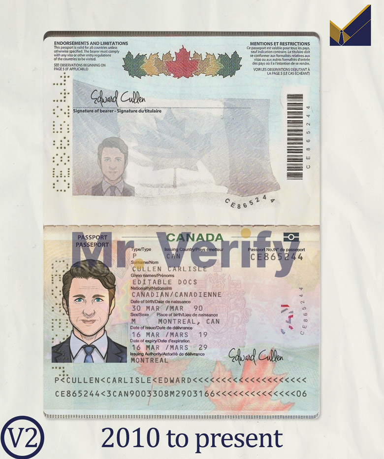 Canada-Passport-template-present