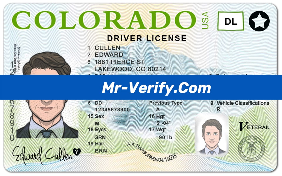 Colorado driver license Psd Template New