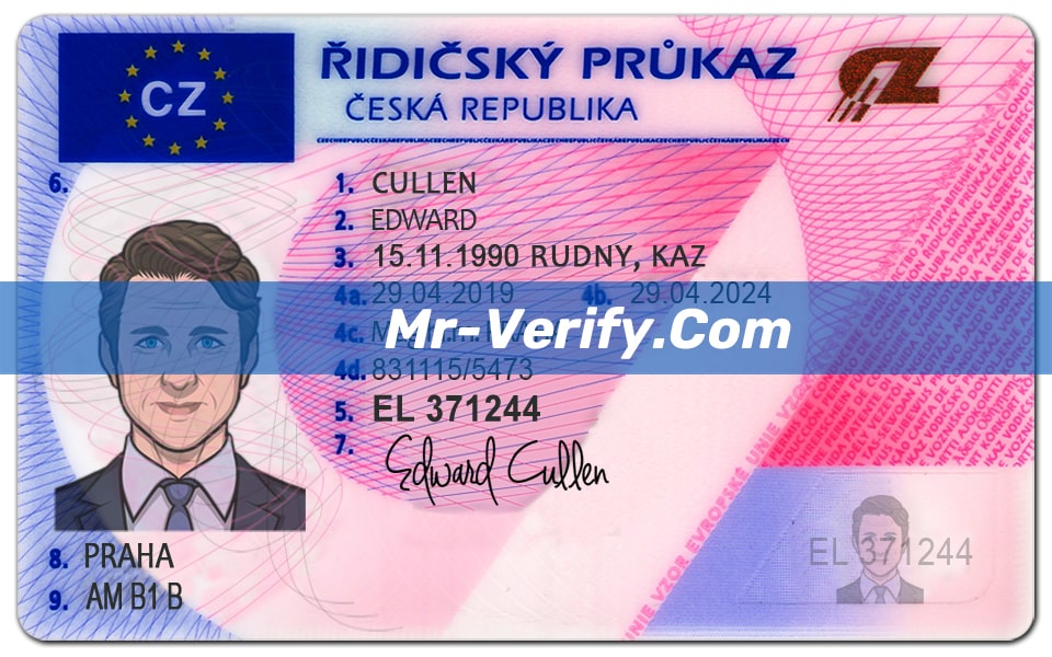 Czech Driver's License(front and back)-min