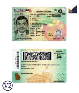 Editable USA Georgia Driver License Template | PSD Layer-Based