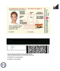 Editable Canada Ontario Driver License Template | PSD Layer-Based