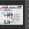 South Carolina driver license Psd Template