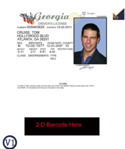 Editable USA Georgia Driver License Template | PSD Layer-Based