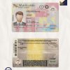Fake USA Maryland Driver License Template | PSD Layer-Based