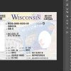 Wisconsin driver license Psd Template