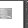 Santander Bank Credit Card psd template