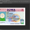 Iowa Driver License PSD Template Free Download