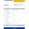 Albania Tirana bank statement template in Excel and PDF format