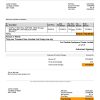 USA Amazon invoice template in Word and PDF format