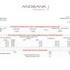 Andorra Andbank bank statement template in Excel and PDF format