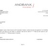 Download Andorra Andbank Bank Reference Letter Templates | Editable Word