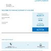 Australia ANZ proof of address bank statement template in .xls and .pdf format, 2 pages