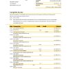 Australia Commonwealth bank statement template in Excel and PDF format (3 pages), version 2