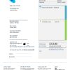 Australia Telstra telecommunications utility bill template in Word and PDF format