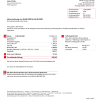 Austria EVN electricity utility bill template in Word and PDF format, language German (5 pages)
