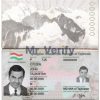 Fake Tajikistan Passport PSD Template