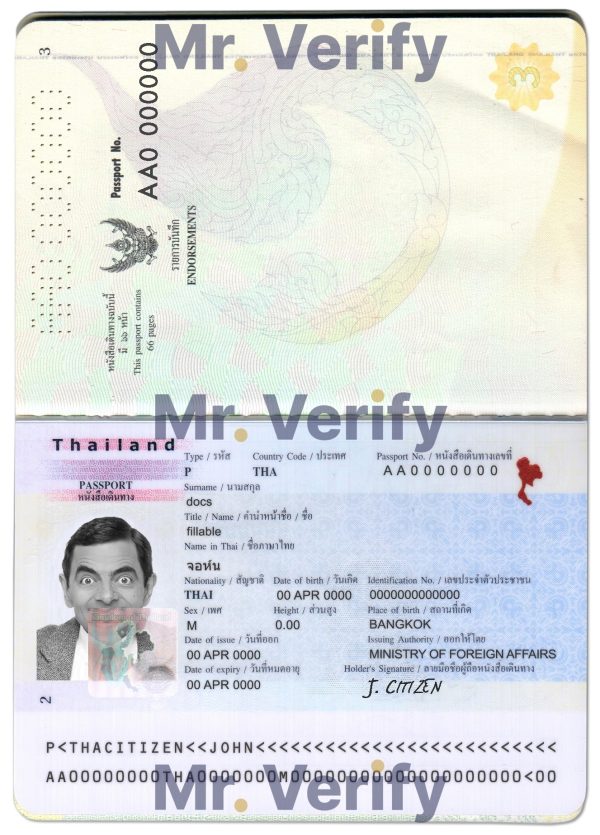 Authentic Thailand PSD Passport Template 600x835 - Cart