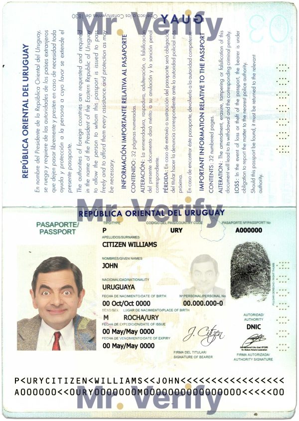 Authentic Uruguay PSD Passport Template 1 600x844 - Cart