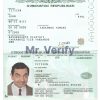 Uzbekistan Passport psd template
