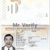 Fake Venezuela Passport PSD Template
