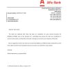 Belarus Alfa bank account closure reference letter template in Word and PDF format