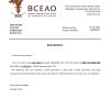 Download Burkina Faso The Central Bank of West African States Bank Reference Letter Templates | Editable Word