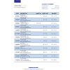 Burundi Finbank bank statement Excel and PDF template, fully editable (AutoSum)