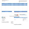 USA CPW utility bill template in Word and PDF format