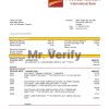 Canada CIBC Bank statement template in Word and PDF format (.doc and .pdf)