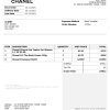 USA Chanel invoice template in Word and PDF format, fully editable