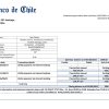 Chile Banco de Chile bank statement template in Word and PDF format
