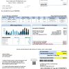 USA Iowa Clarke Electric Cooperative, Inc utility bill template in Word and PDF format