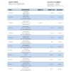 Colombia BBVA bank statement template in Word and PDF format