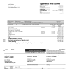 Denmark AURA Energi utility bill template in Word and PDF format