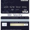 Editable Bhutan Bank of Bhutan visa card debit card Templates in PSD Format