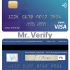 Editable Djibouti Exim Bank visa debit card Templates in PSD Format