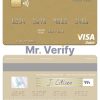 Editable Gabon Alios Finance visa debit card Templates in PSD Format