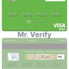 Editable Gambia Arab Gambia Islamic Bank visa debit card Templates in PSD Format