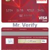 Editable Guyana Bank of Nova Scotia visa card Templates in PSD Format