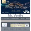 Editable Hong Kong Bank of East Asia visa card Templates in PSD Format