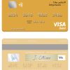 Editable Morocco Attijariwafa bank visa debit card Templates in PSD Format