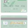 Editable Morocco Crédit Agricole du Maroc bank visa debit card Templates in PSD Format