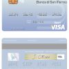 Editable San Marino Banca di San Marino visa debit card Templates