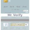 Editable South Korea Woori Financial Group visa debit card Templates in PSD Format