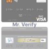 Editable South Sudan Eden Commercial Bank visa debit card Templates in PSD Format