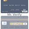 Editable Tajikistan Spitamen Bank visa debit card Templates in PSD Format
