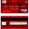 Editable USA Bank of America bank visa classic card Templates in PSD Format