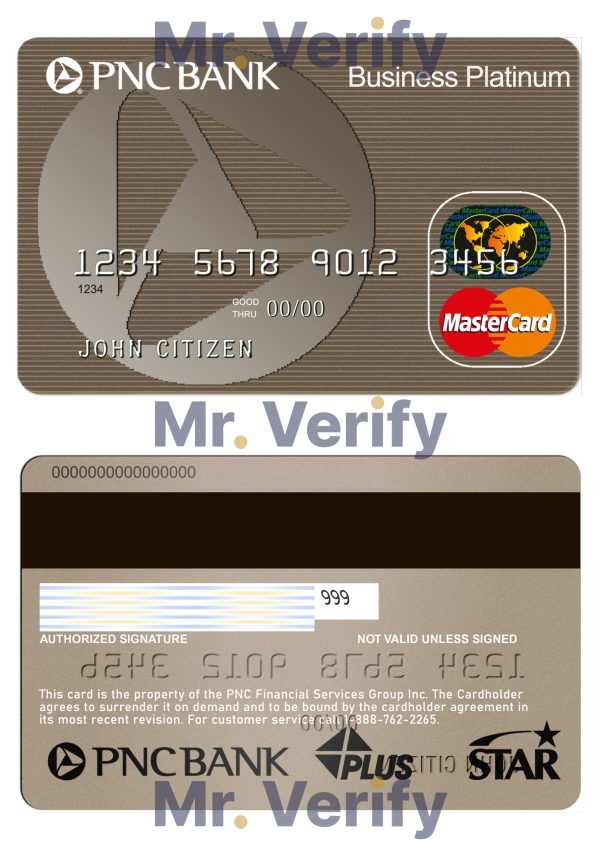 Editable USA PNC Bank MasterCard Templates in PSD Format scaled 600x849 - Cart