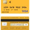 Editable United Kingdom The Co-operative bank visa credit card Templates in PSD Format