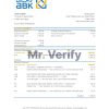 Egypt Al Ahli Bank of Kuwait bank statement easy to fill template in Excel and PDF format